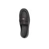Coach Lucy Leather Round Toe Slip-On Loafers Chunky Heels 5Cm Women Loafers Black CCH95-BLK