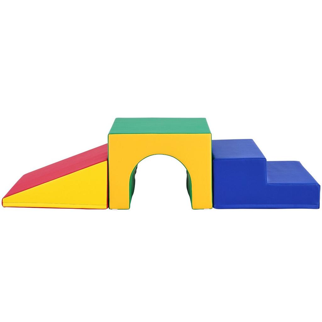 Single Tunnel Climber, Toddler Playset, Foam Climbing Blocks for Toddlers, Kids Tunnel Maze with Stairs and Ramp, Indoor for Toddlers and Preschoolers