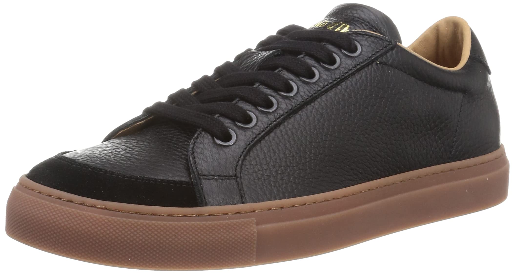 

Leather sneakers in Black cm [Pantofora d Oro] (made Italy) PDO-TSL40_TSL40 25.5 чорний