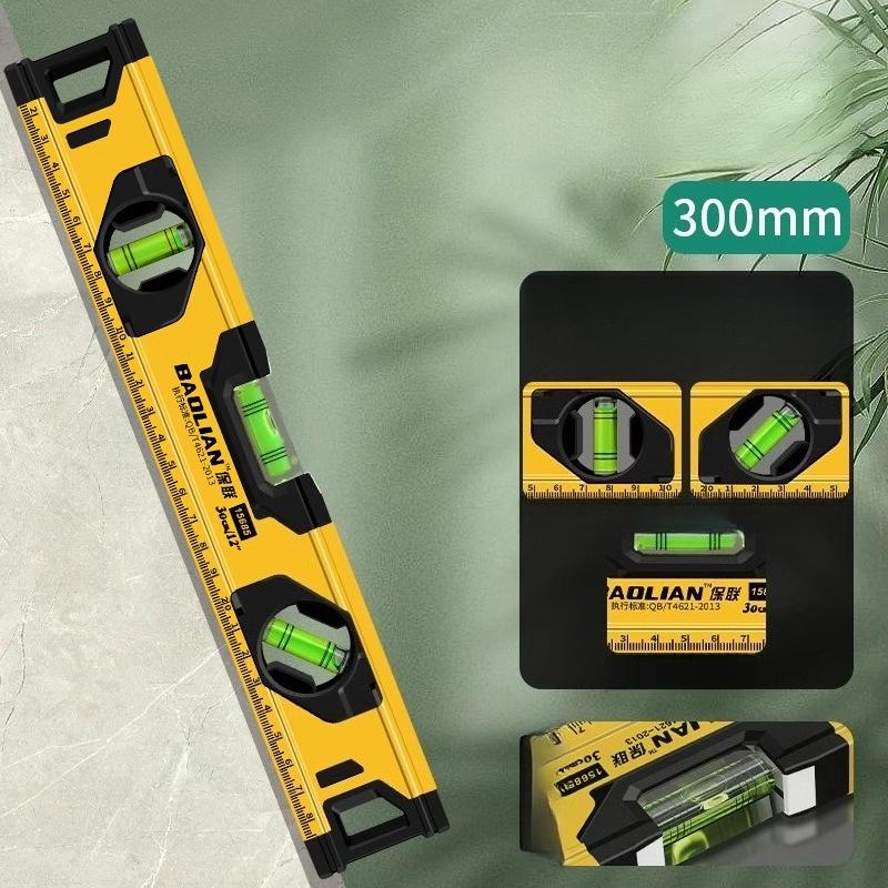 Level Ruler High Precision Mini Level Ruler with Strong Magnet Aluminum Alloy Balance Measuring Level Ruler