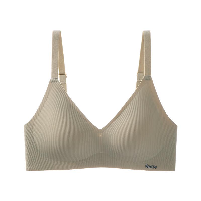 Traceless Soft Support Strip Underwear Is Comfortable and Nude, Close-fitting, No Steel Ring Gathers Up, Beautiful Back Bra Women