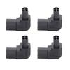 IEC320 C8 to C13 Power Adapter Male to Female 90 Degree Power Socket Adapter for Printer Scanner 4pcs 250V