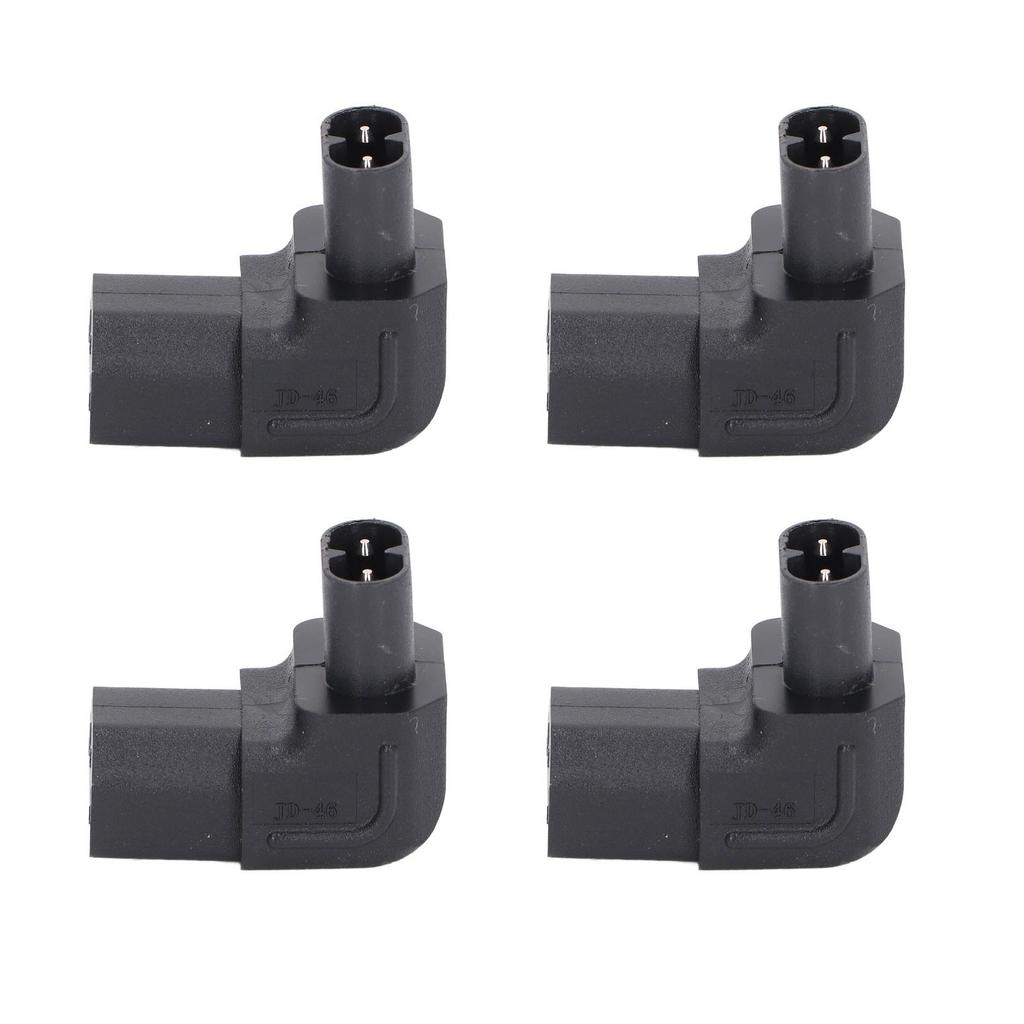 IEC320 C8 to C13 Power Adapter Male to Female 90 Degree Power Socket Adapter for Printer Scanner 4pcs 250V