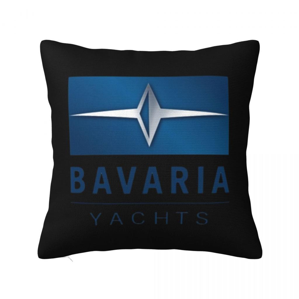 Bavaria Yachts Blue Silver Logo Square Pillowcase Cushion Cover Pillow Case Throw Pillow Cover for Home Sofa Living Room