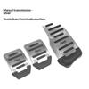 Aluminum Alloy Car Brake Gas Pedal Covers Anti Slip Thickened Wear Resistant Foot Pads Easy Install for Auto Replacement