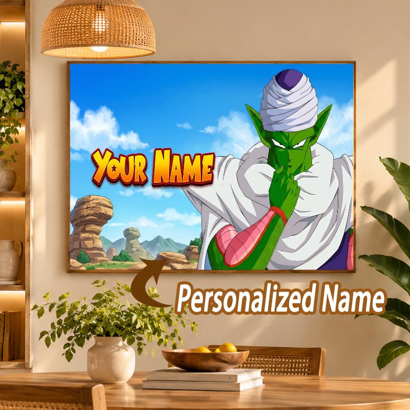 Piccolo Custom Name Diamond Painting Personalized 5D Full Drill DIY Diamond Art Home Decor