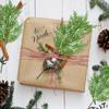 Artificial Frosted Pine Branches Christmas Plastic Fake Snow Sprigs Pine Leaves DIY Wreath Xmas Tree Ornaments Party Plant Decor