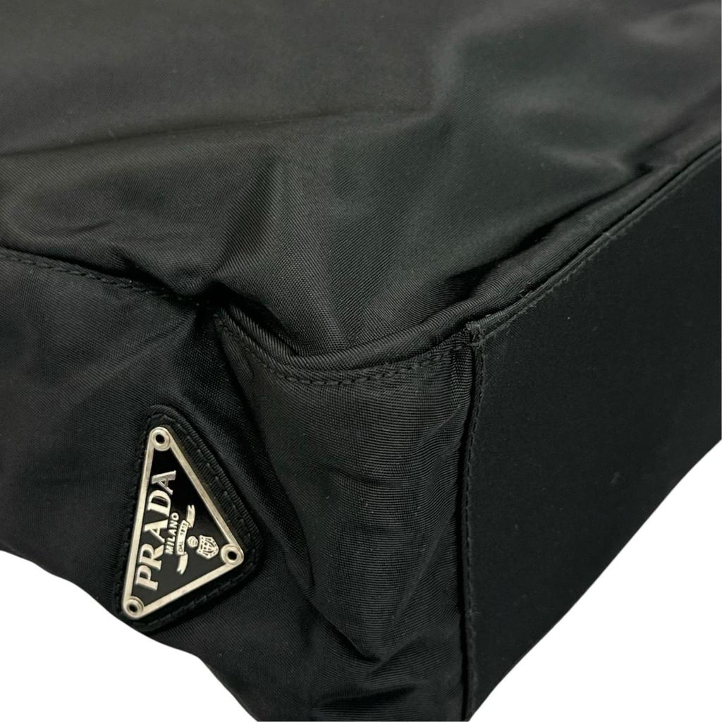 PRADA Triangular logo B8489 Tote Bag black Women used