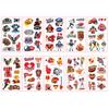 10er-Set Kinder Temporäre Tattoo-Sticker Fußball Basketball Baseball Design Sport Wasserdichte Fake-Tattoo-Sticker