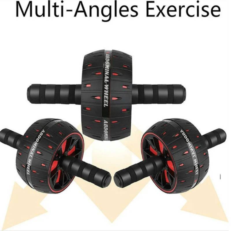 Fitness Ab Roller For Home Workout With Nonslip Grip And Knee Mat