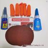 Glue-On Car Tire Letters with Sandpaper and Finger Cots Kit
