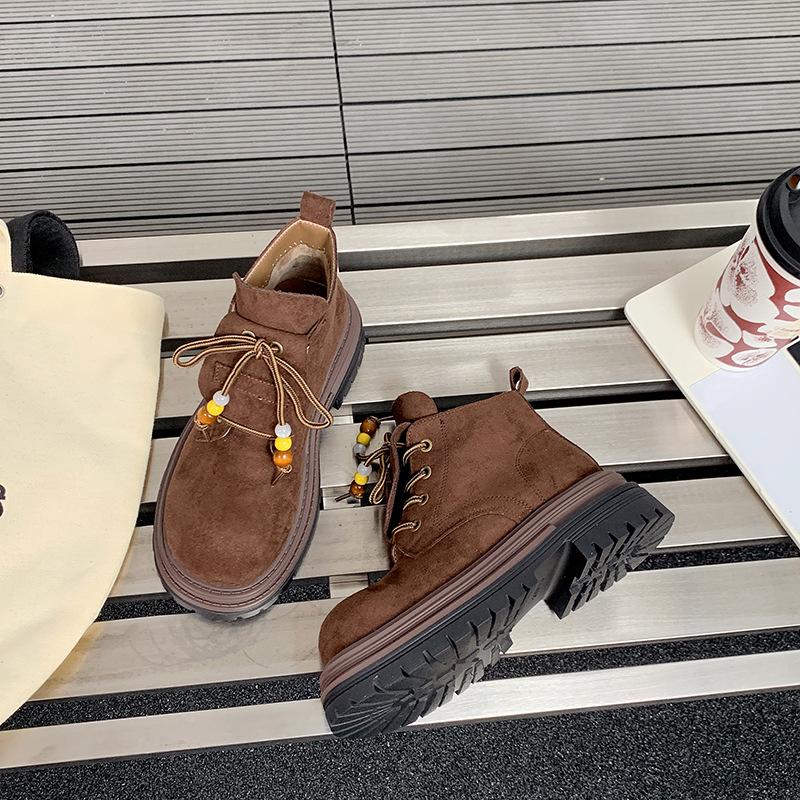 Thick-soled Yellow Short Boots British Martin Boots Women's 2025 New Summer and Autumn Maillard Explosive Tooling Locomotive Boots