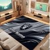 Tappeto in Cristallo Vellutato Personalizzato Las Vegas Raiders, Tappeto Morbido Antiscivolo con Testo Nome Personalizzato per Soggiorno Camera da Letto