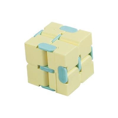 Infinity Cube Fidget Toy for Kids, Anxiety Relief, and Kill Time(Yellow) Plastic