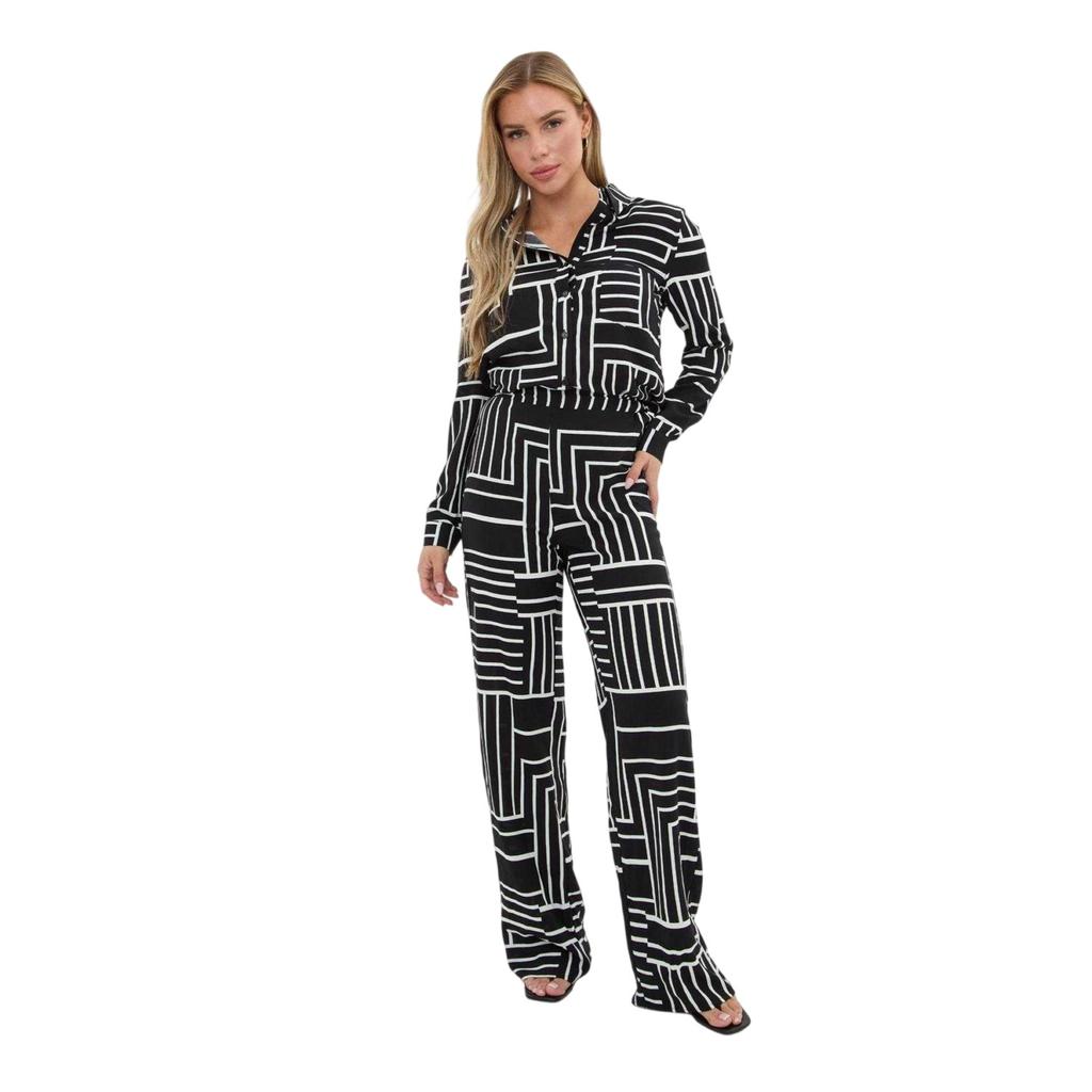 I Saw It First Womens/Ladies Crepe Wide Leg Trousers
