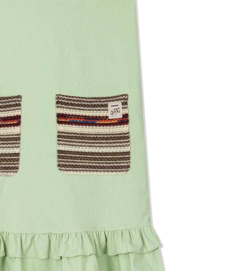 Guwolsibil Layered Long Dress Light Green