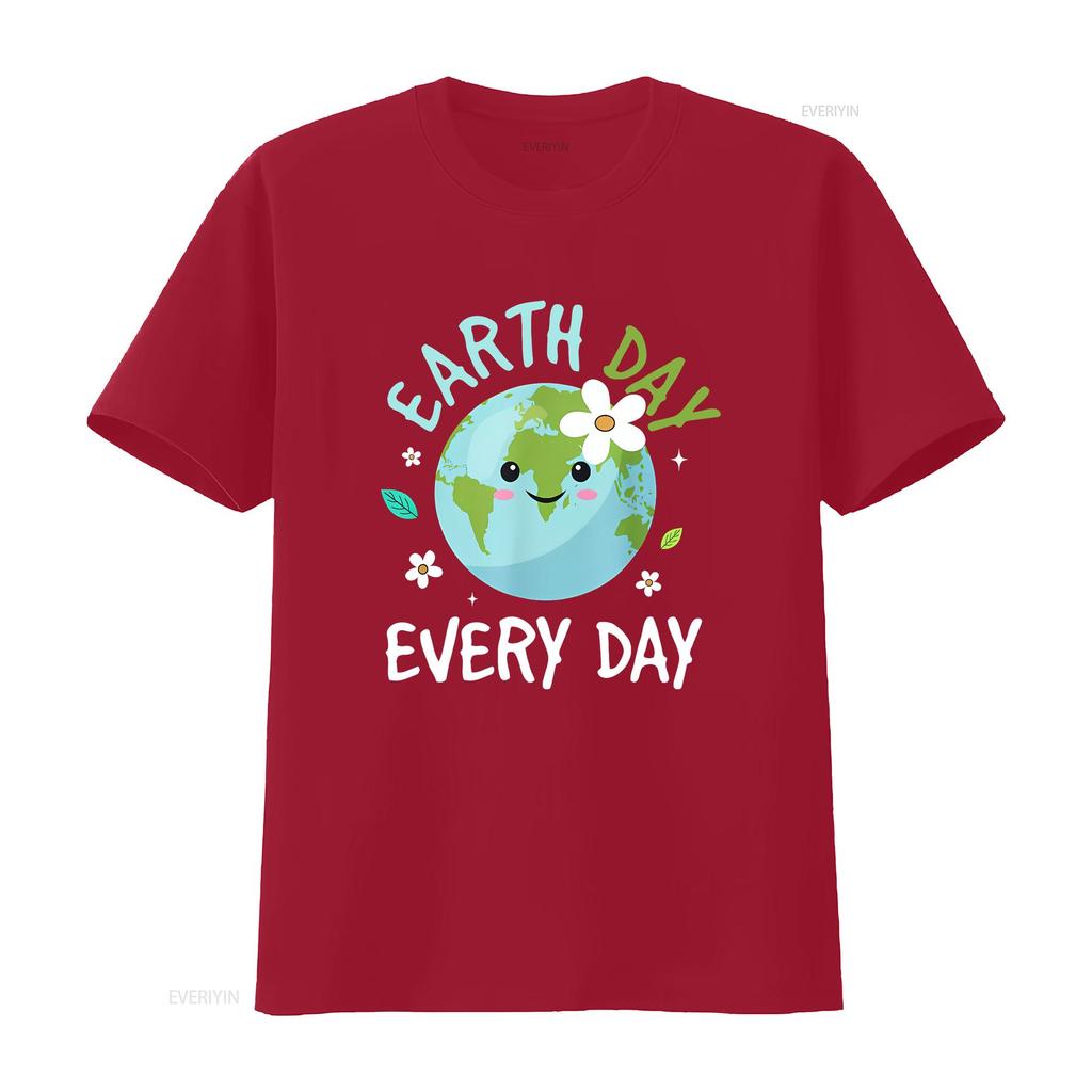 Earth Day Jeden Tag T-Shirt Kinder Umwelt vintage gewaschen leicht Unisex Mode Oberteil für den täglichen Gebrauch Designer Kleidung