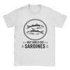Tinned Fish Sardine 100 Cotton T-Shirt For Men Summer  Y2K Funny T Shirts O Neck Trendy Cool Tee Shirt Oversize Pattern Tops
