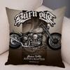 Super Soft Plush Cushion Cover 45x45cm Cartoon Motorcycle Pillowcase Decor Car Printed Pillow Case for Home Sofa Children Room