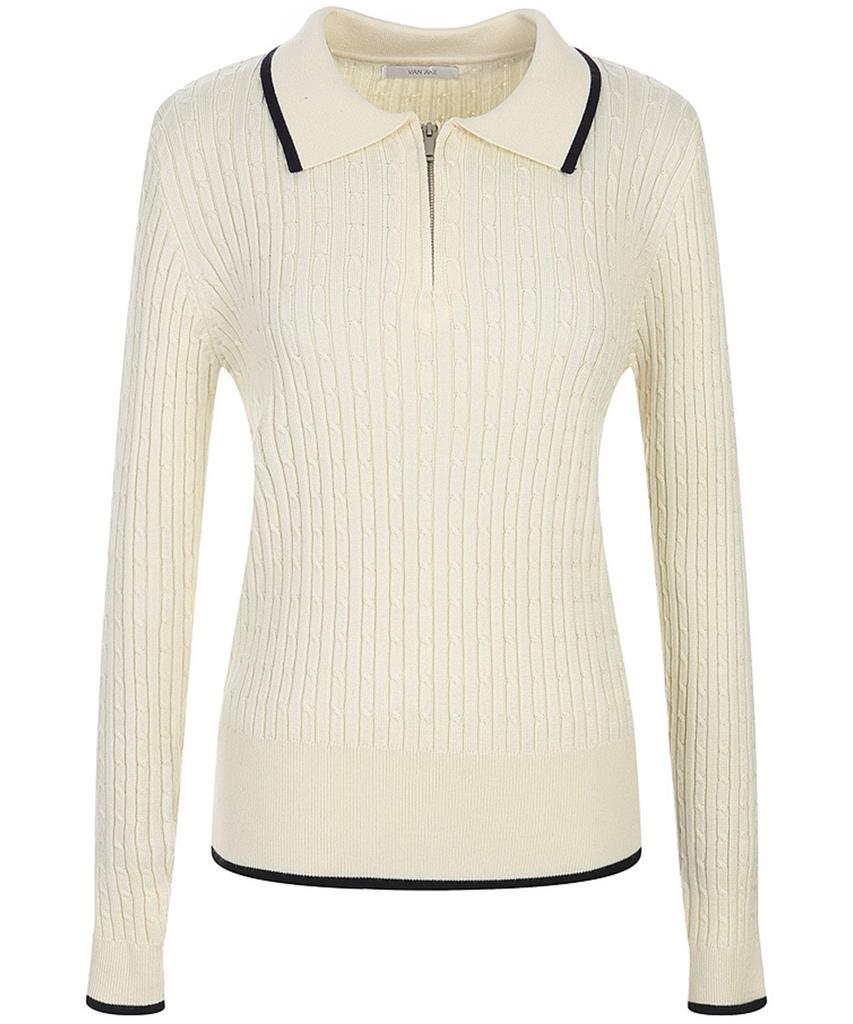 VANAKE Half-Zip Collared Knit_Vb42Ktq304Z