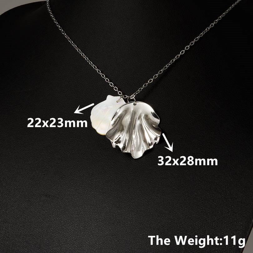 1Pc Stainless Steel Animal Starfish Turtle Octopus Seahorse Pendant Necklaces Vintage Summer Conch Shell Women Collar Jewelry