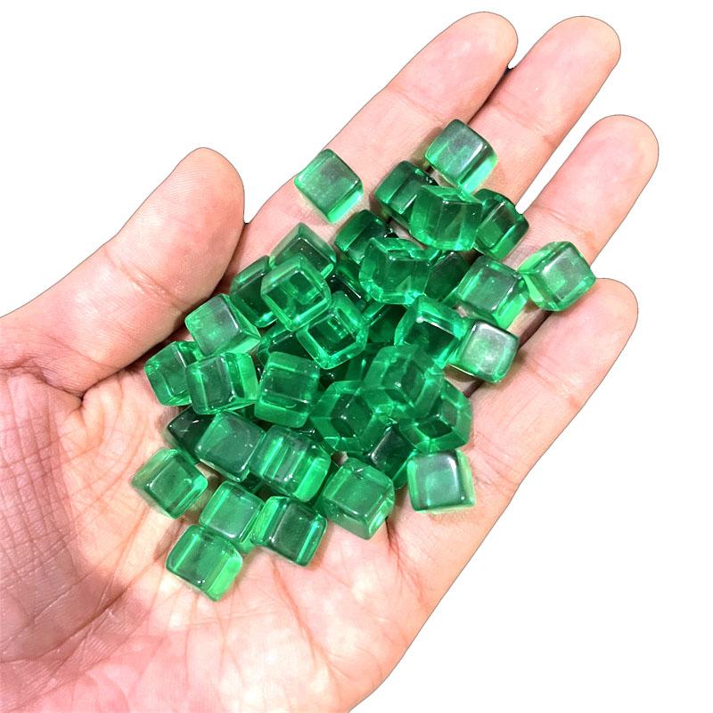 50 Stück Set 8 mm Hohe Qualität Klar Würfel Schachfiguren Token Quadratische Ecke Kristall Würfel Für Puzzle Spiel Brettspiel Komponenten