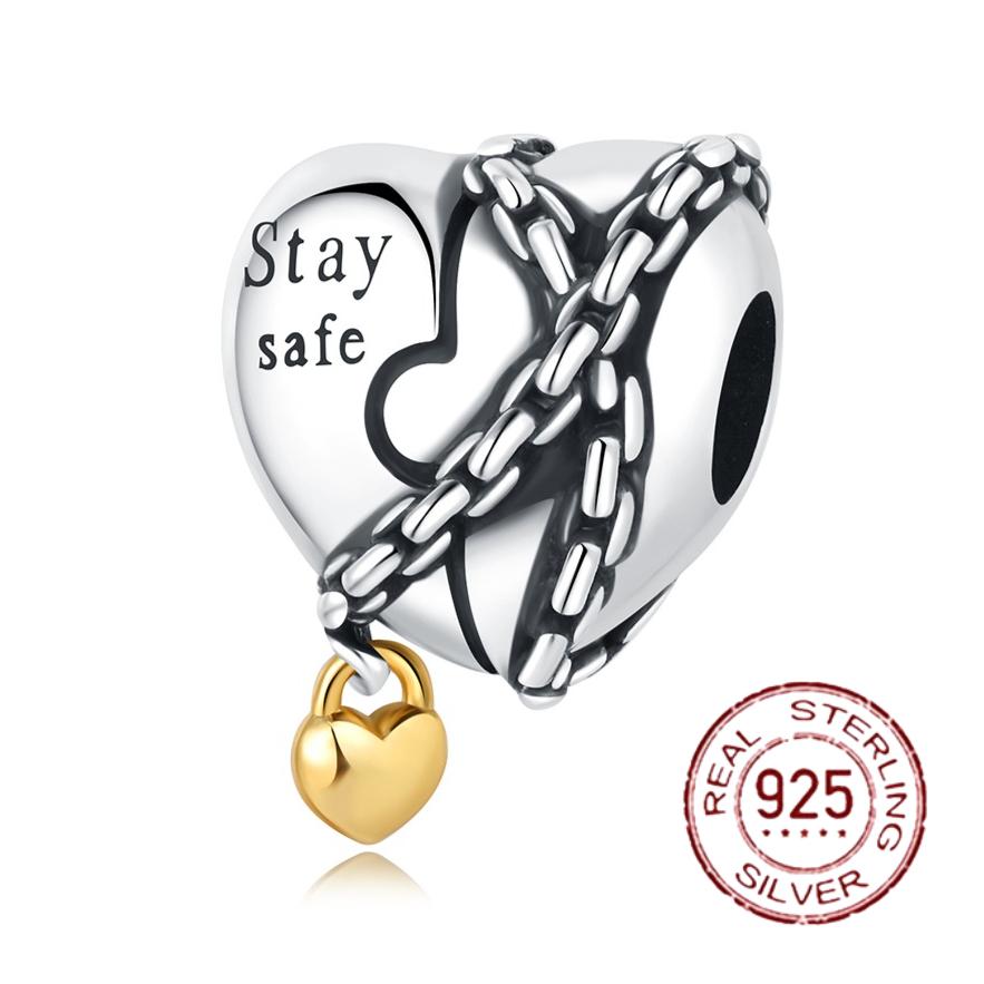 Copper Heart Shaped Daughter Mom Charm Beads Fit 4Mm Hole Diameter Bracelets Fine Diy Mother'S Day Jewelry Gift