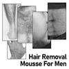 Mousse Hair Removal For Men, Body Hair Chest Thighs Underarms Gentle Non-Irritating Clean Hair Removal Mousse