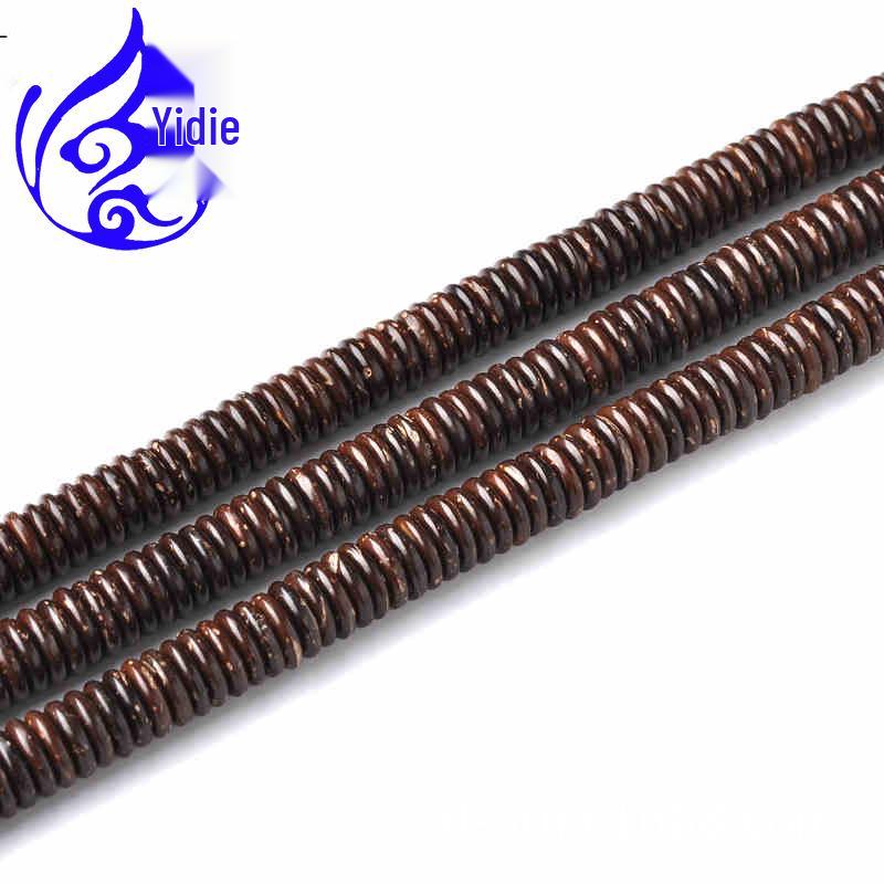Natural Black Coconut Shell Spacer Beads for DIY Jewelry Accessories