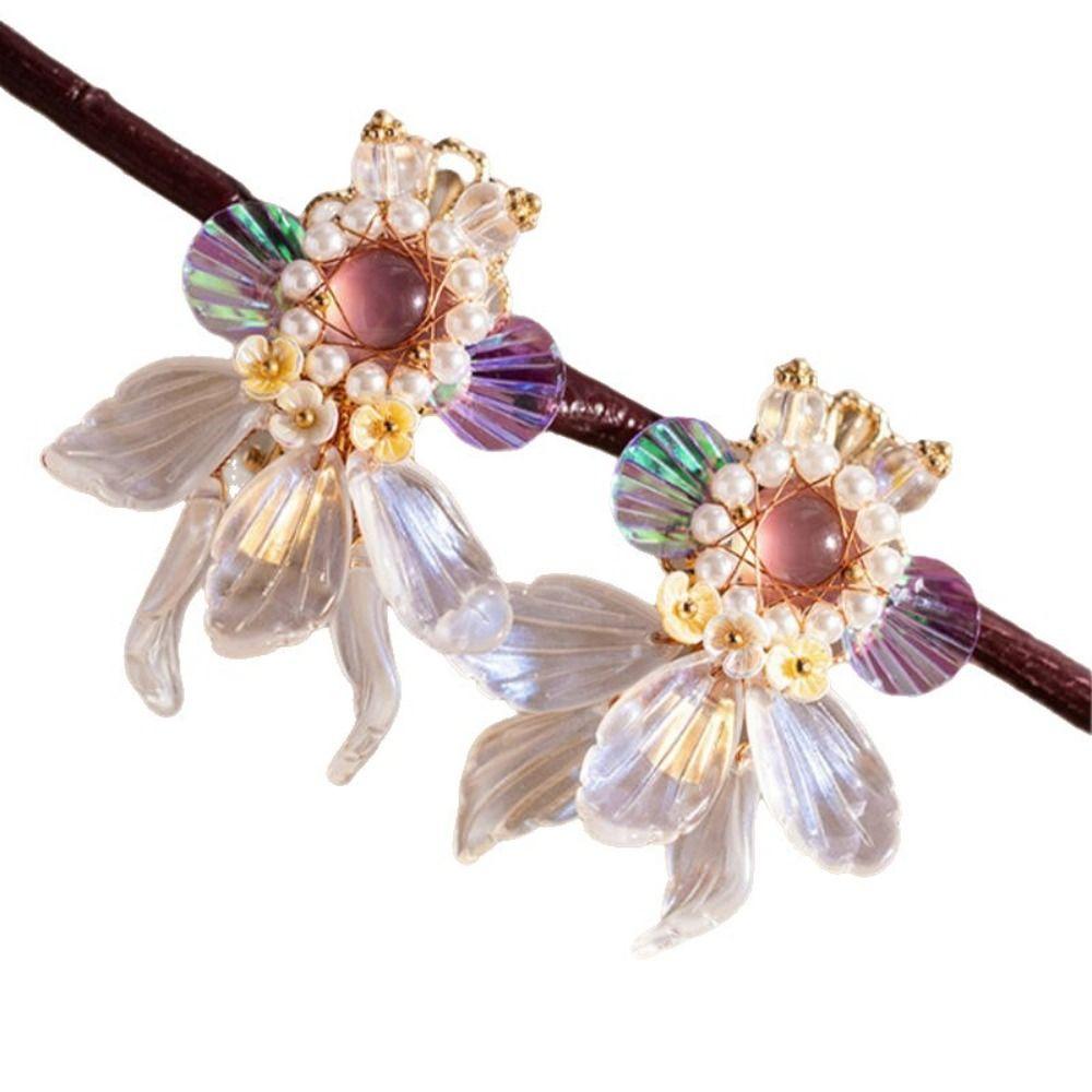 Colorful Hair Clips Cute Design Hanfu Accessories Jewelry Elegant Duckbill Clip Hair Decoration