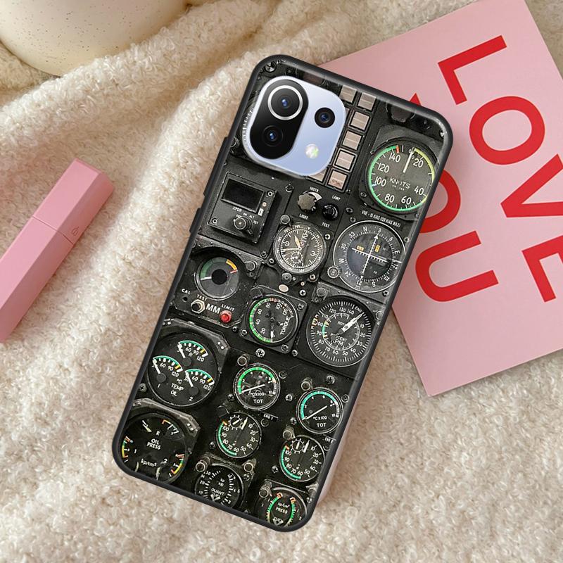 Aviation Aeroplane Pilot Cockpit Case For POCO X5 X3 X4 F5 Pro F3 F4 GT C40 M5s Phone Cover For Xiaomi 13 11T 12T Pro 12 Lite