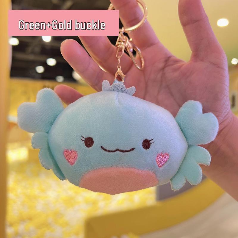 Crab Pendant & Plush Mini Backpack Charm