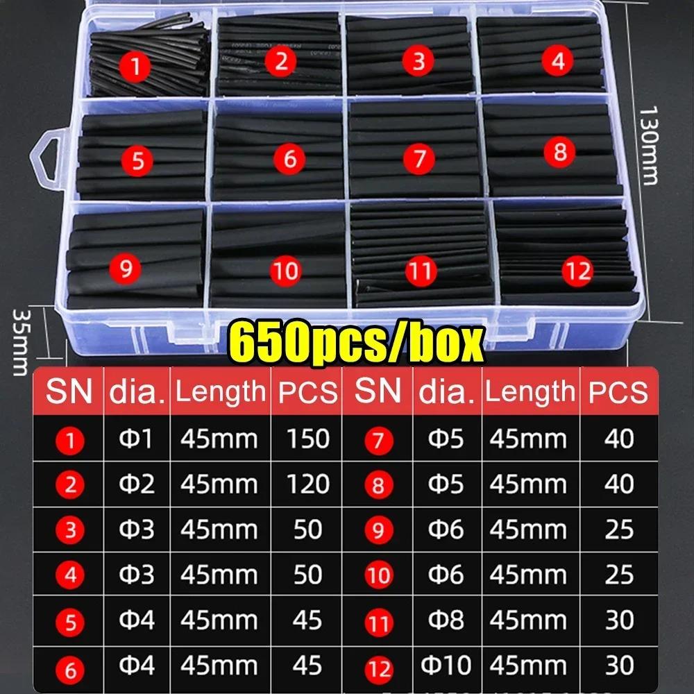 Thermal-Activated Cable Sleeve Shrinkable Wire Protector Kit Insulation Tubes for DlY Proiects Automotive Electronics Repair