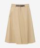Mind Bridge Woman [W] Semi A-Line Belted Skirt - 2 Colors
