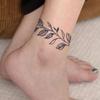 1Pc Leaf Armband Waterproof Temporary Tattoo Stickers, Long-lasting Waterproof for One To Two Weeks, For Arm, Leg.