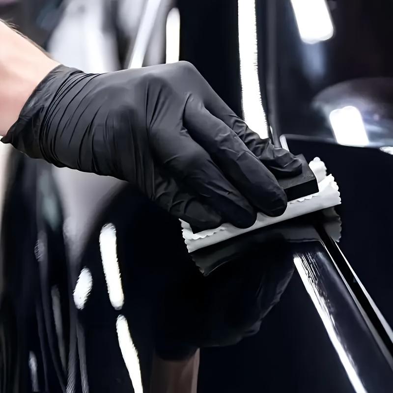 Durable Disposable Black Thickened Nitrile Gloves - Oil-Resistant