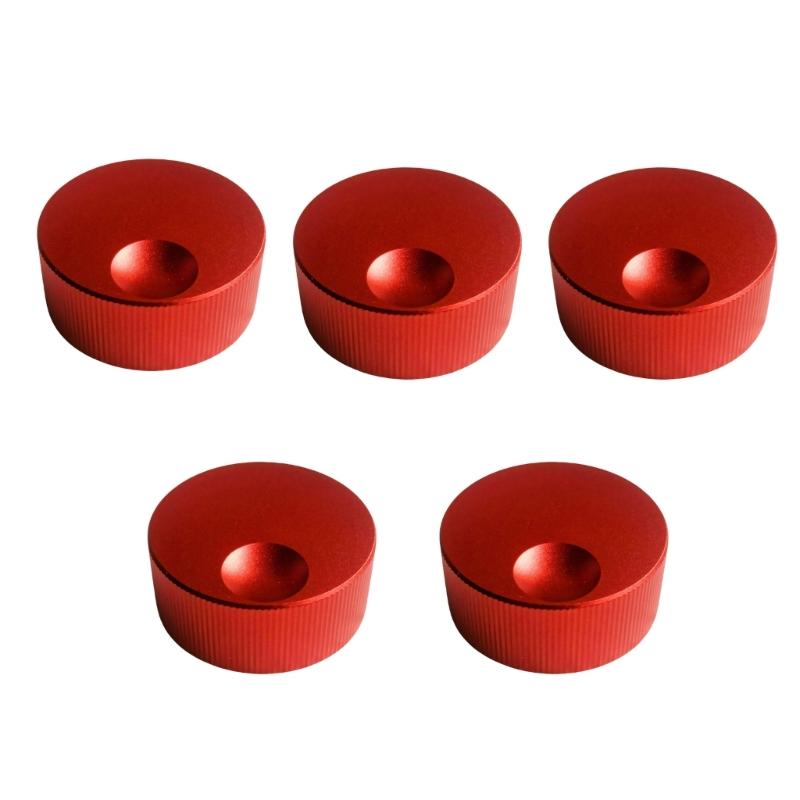5 Stück massive Aluminiumlegierung Musikknöpfe 32x13mm Lautstärkeregler für sanfte Lautstärkeregelung Mattes Finish