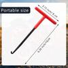 Exhaust Spring Puller Motorcycle Handle  T Shaped  Exhaust Pipe Spring Wrench Puller Installer Hook Tool With Rubber Coating