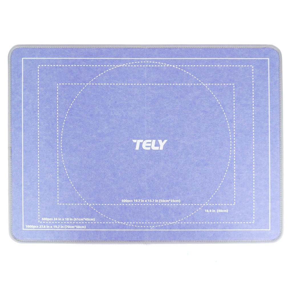 TELY Folding Jigsaw Puzzle Board - Sturdy Hard Felt, Non-Slip Surface, Portable & Lightweight, Holds 1000 Pieces