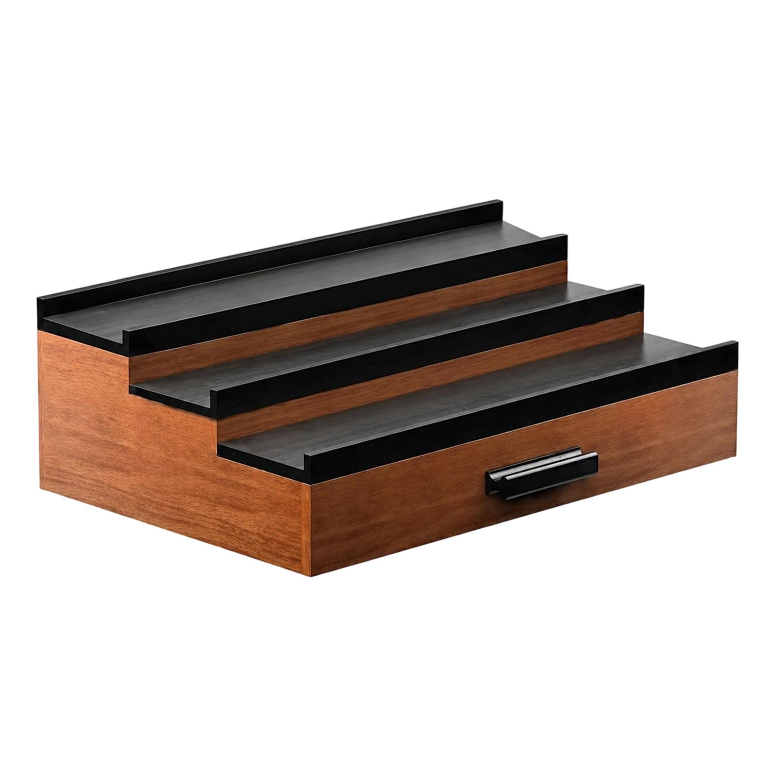 Wooden Multi-Layer Desk Organizer with Drawer Office Storage Box for Desk Accessories and Small Items Storage and Organization One Size