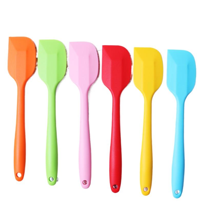 Silicone Cream Baking Scraper Non Stick Butter Spatula Cutter Chocolate Smoother Heat Resistant Kitchen Pastry Tools Stir