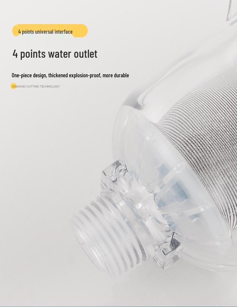 Household Water Filter for Faucets, Showers, and Washing Machines