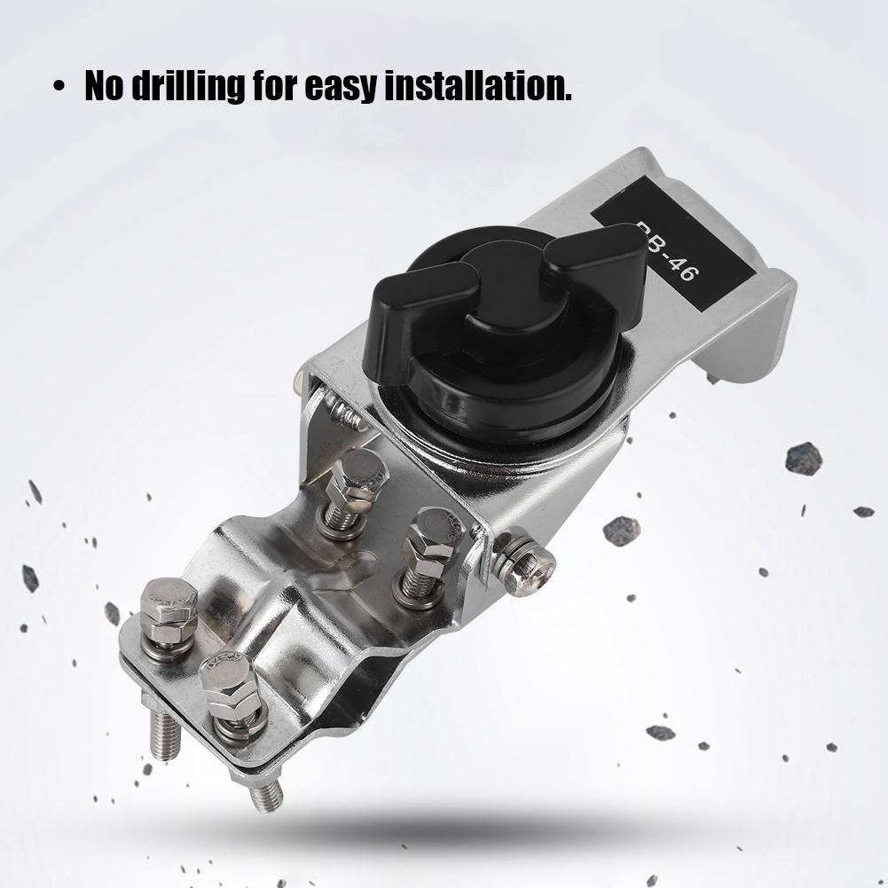 Vehicle Antenna Mount Bracket For Car Radio Adjustable Antenna Bracket(Silver)