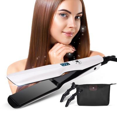 44mm Tourmaline Ceramic Hair Straightener LCD Display Fast Heating Flat Iron Adjustable Temperature Straightening Iron