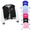 Bambine Ragazze Anime Cartone Animato Cantante POP Super Star Rumi Zoey Mira Stampato Casual Maniche Lunghe Giacca da Baseball Cappotto