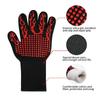 LMETJMA Grill Gloves 1472° F (800° C) Extreme Heat Resistant BBQ Cooking Gloves Oven Mitts Non-Slip Silicone Baking Glove KC0284