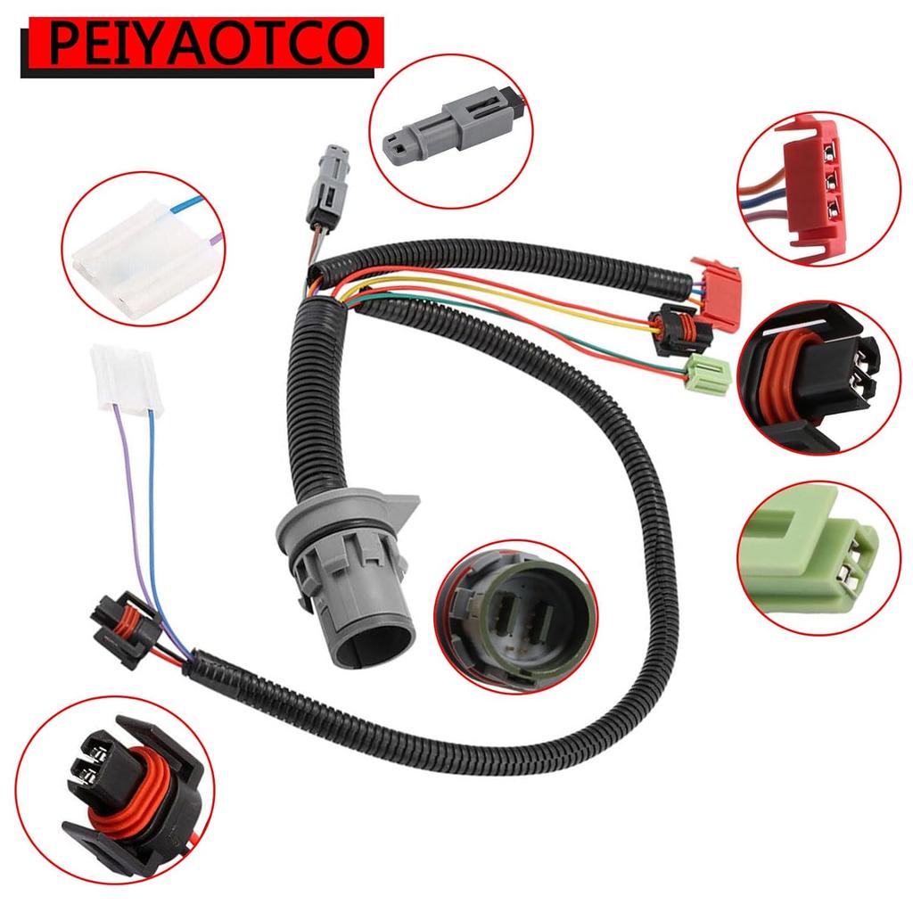 4L80E Internal Transmission Wire Harness with Temp Sensor Fit for GM 4L80E 4L80 4L85E MT1 MN8 1991-2003 Replaces 24241218, 3500032, 34446, 24222798,