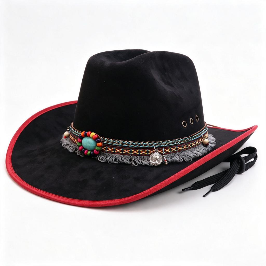 European and American High-quality Western Cowboy Hats, Jazz Style Fashion Accessories, Cowboy Hats, Ethnic Style Cowboy Hats Are Hot-selling