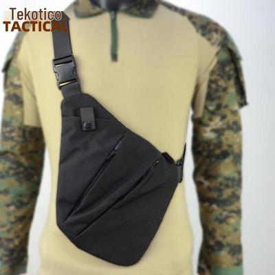 Pánska crossbody taška proti krádeži: Taktická taška cez hruď a pás s jedným popruhom, multifunkčná, na vonkajšie voľnočasové aktivity.