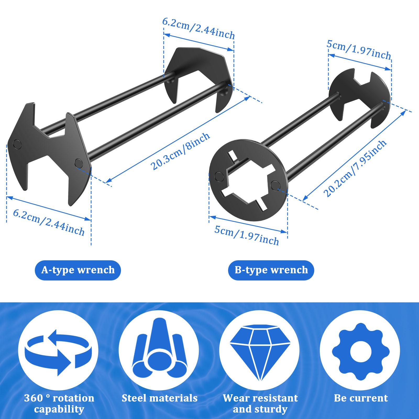 

Новый набор из 4 ключей для раковины, металлический ключ для раковины, универсальный ключ для крана, ручной инструмент, сантехнический ключ, ключ для раковины, гаечный ключ для ванной комнаты